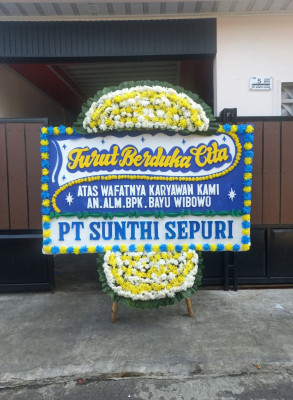Papan Bunga Duka di Rambang Kpk Tengah